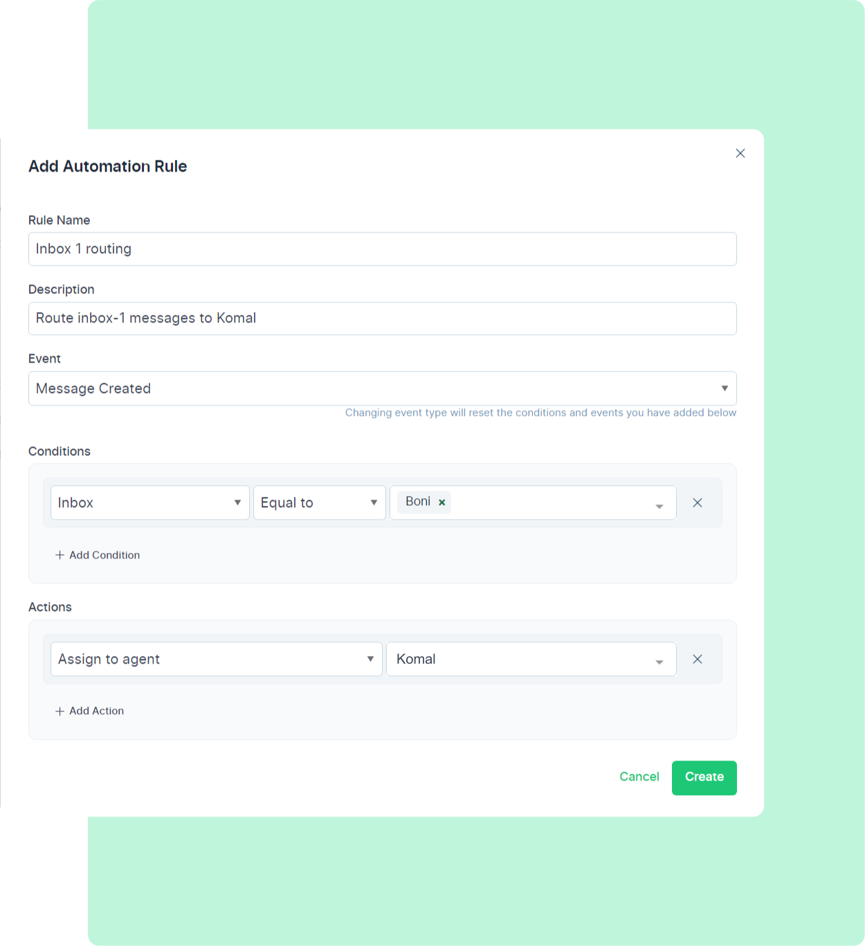 Add Automation Rule